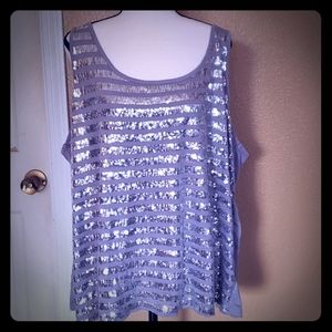 Sequin tank/top with FREE EARRINGS
